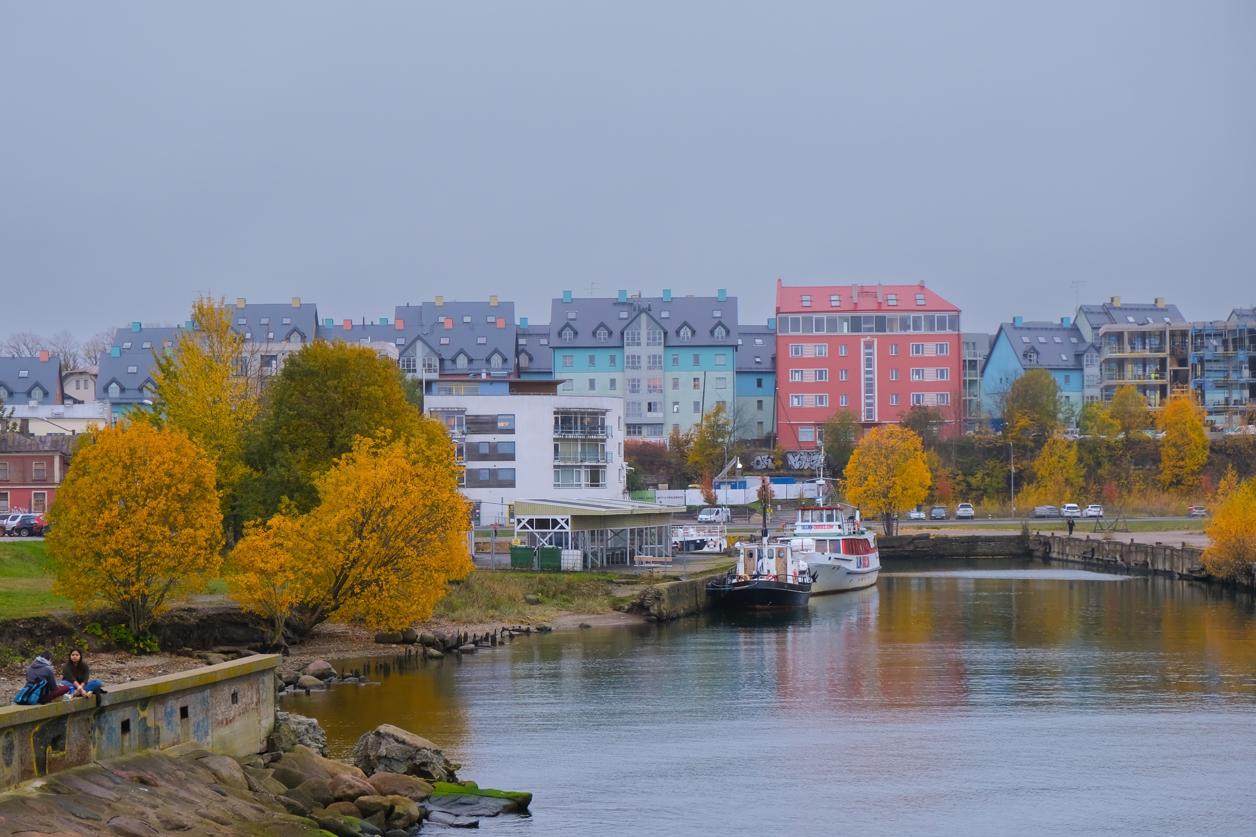Autumn and urban environment in Kalamaja, Tallinn